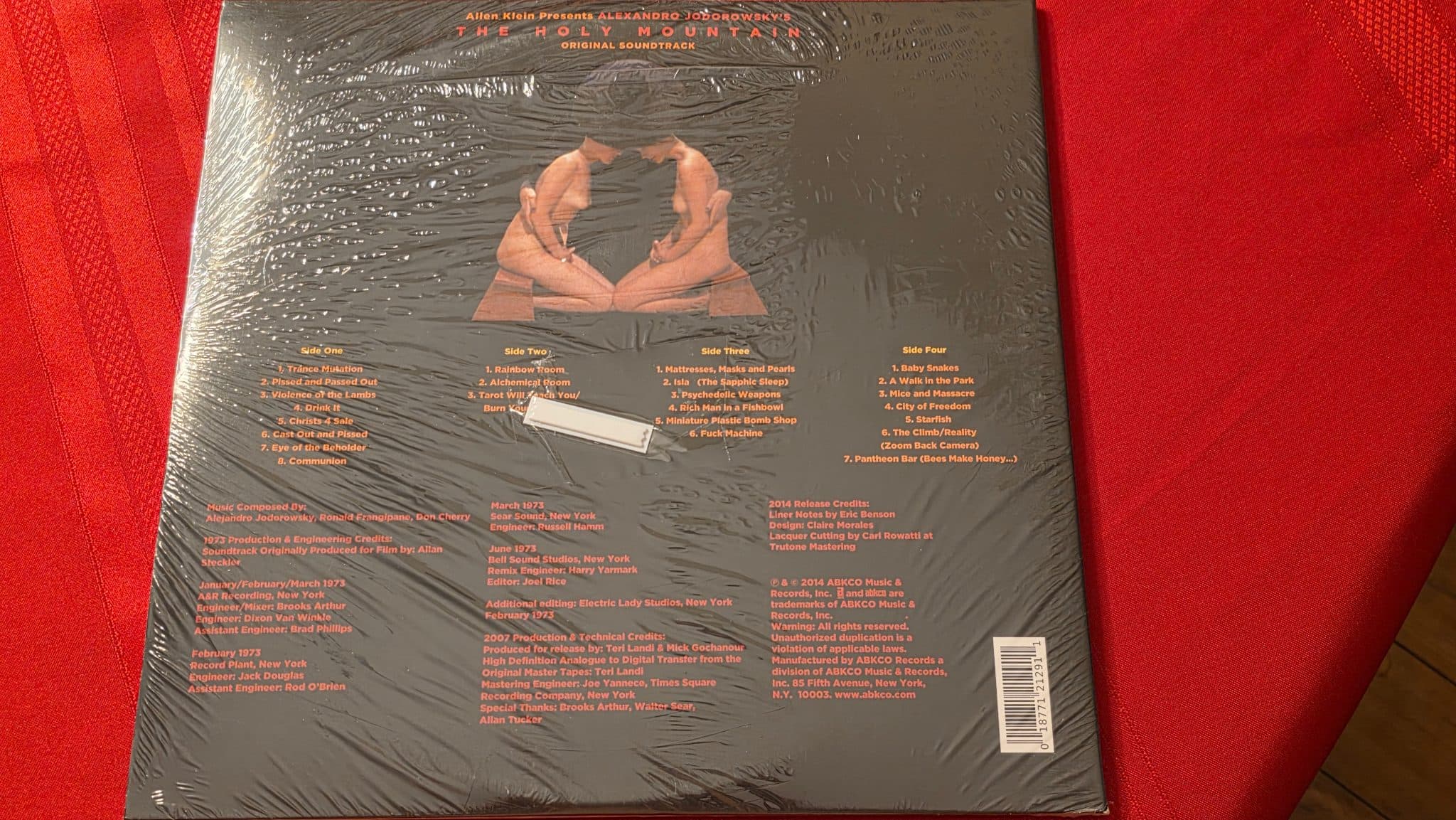 Allen Klein Presents Alejandro Jodorowsky's The Holy Mountain (Original Soundtrack) — actual copy 2